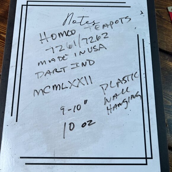 Vintage Homco Copper Patina Plastic Teapot & Pitcher Set Floral  Wall Hanging - Picture 12 of 12